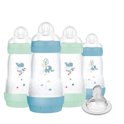Anti-Colic Baby Bottles 9oz with Fast Flow Nipple, BPA-Free, Easy to Clean