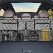 Femuar Car Trunk Organizer, Large Capacity Backseat Trunk Organizer (42"*18"), C