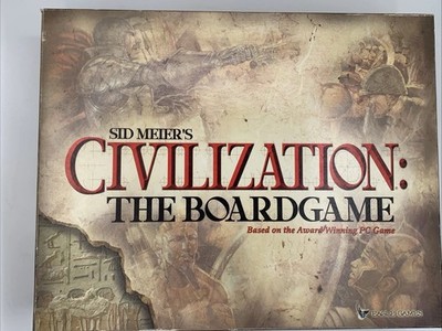 Sid Meiers's Civilization  The Board Game - 2nd Edition Complete By Eagle Games!