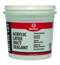 Red Devil 0841DS RD-DS 181 Acrylic Latex Duct Sealant, 1/2 Gallon, Gray 