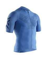 - X-Bionic Twyce 4.0 Bike Zip Maglia Maniche Corte Uomo, Twyce Blue/Opal Black