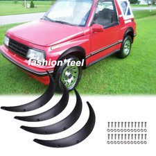For Geo Tracker Car Fender Flares Mudguard Wheel Cover Protect Matte Black 4 Pcs