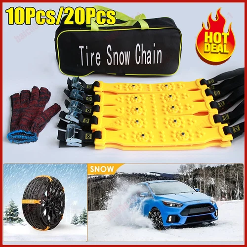 10Pcs/20Pcs Universal Car Snow Anti Slip Tire Chains Emergency for Car SUV Truck