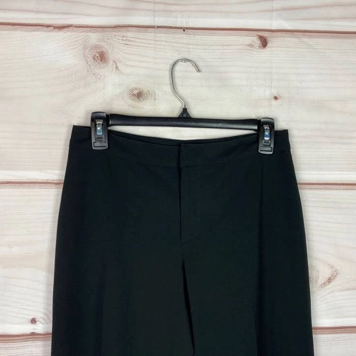 Pantalones Vertigo Paris para mujer FR 36 US 4 negros pierna recta vestido elástico tiro medio Foto 2 de 4