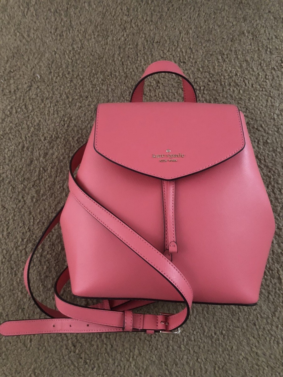 Kate Spade Lizzie Medium Flap Backpack - Pink Floral kate spade | Bags | Authentic Kate Spade Lizzie Saffiano  main image 3
