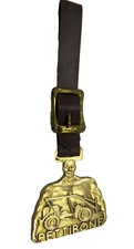 Vintage Pettibone Equipment Watch FOB w/Leather Strap - NICE!