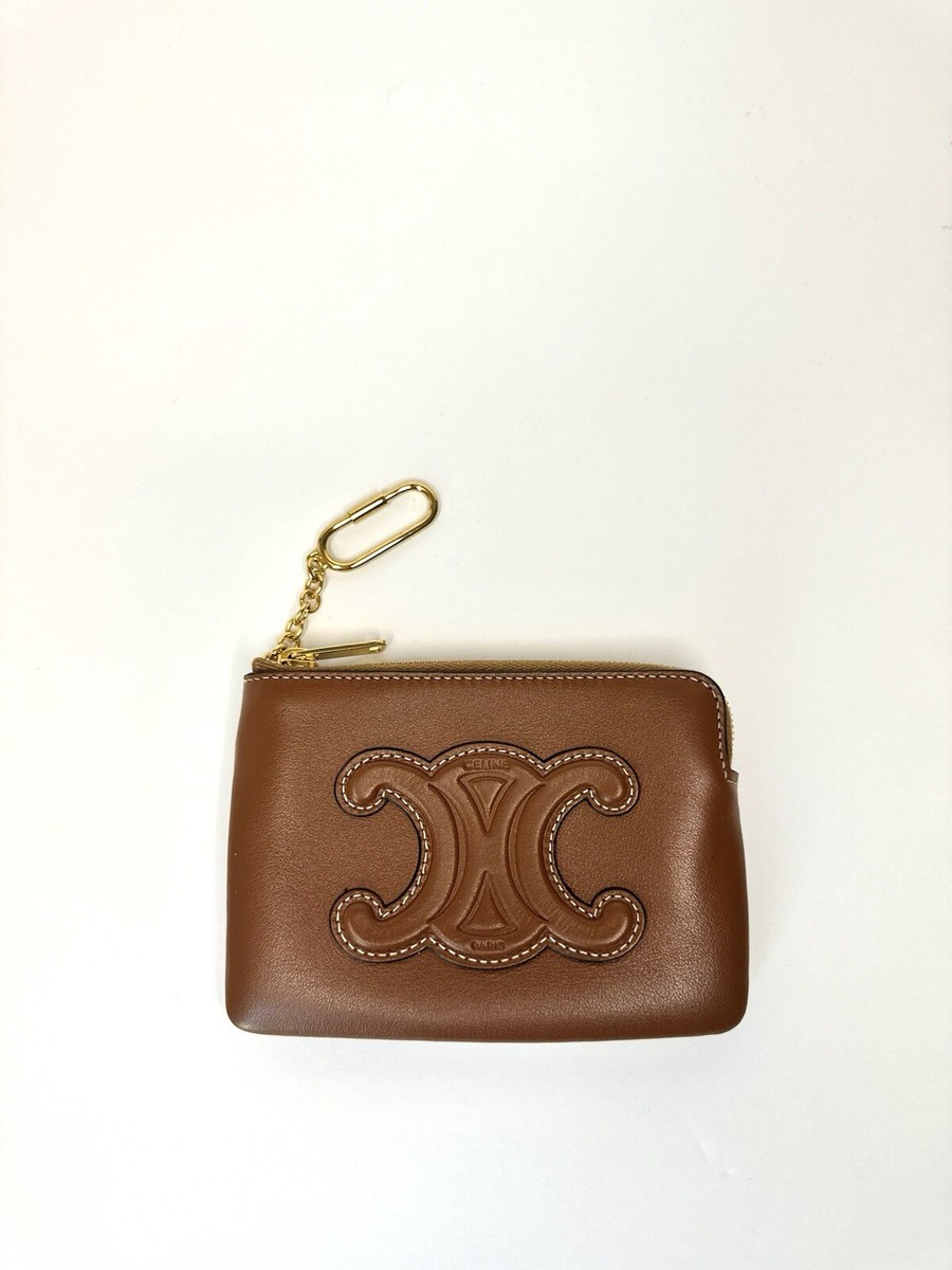 CELINE COIN AND CARD POUCH CUIR TRIOMPHE IN SMOOTH CALFSKIN | eBay