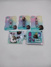 Lot 5 Afro Unicorn Gifts Stationary &Jewelry Kits Lip Balm-2 & 1-Gloss w/Glitter