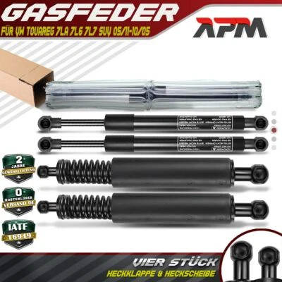 4x Gasfeder Heckklappe+ Heckscheibe Dämpfer für VW Touareg 7L SUV 05/11-10/05