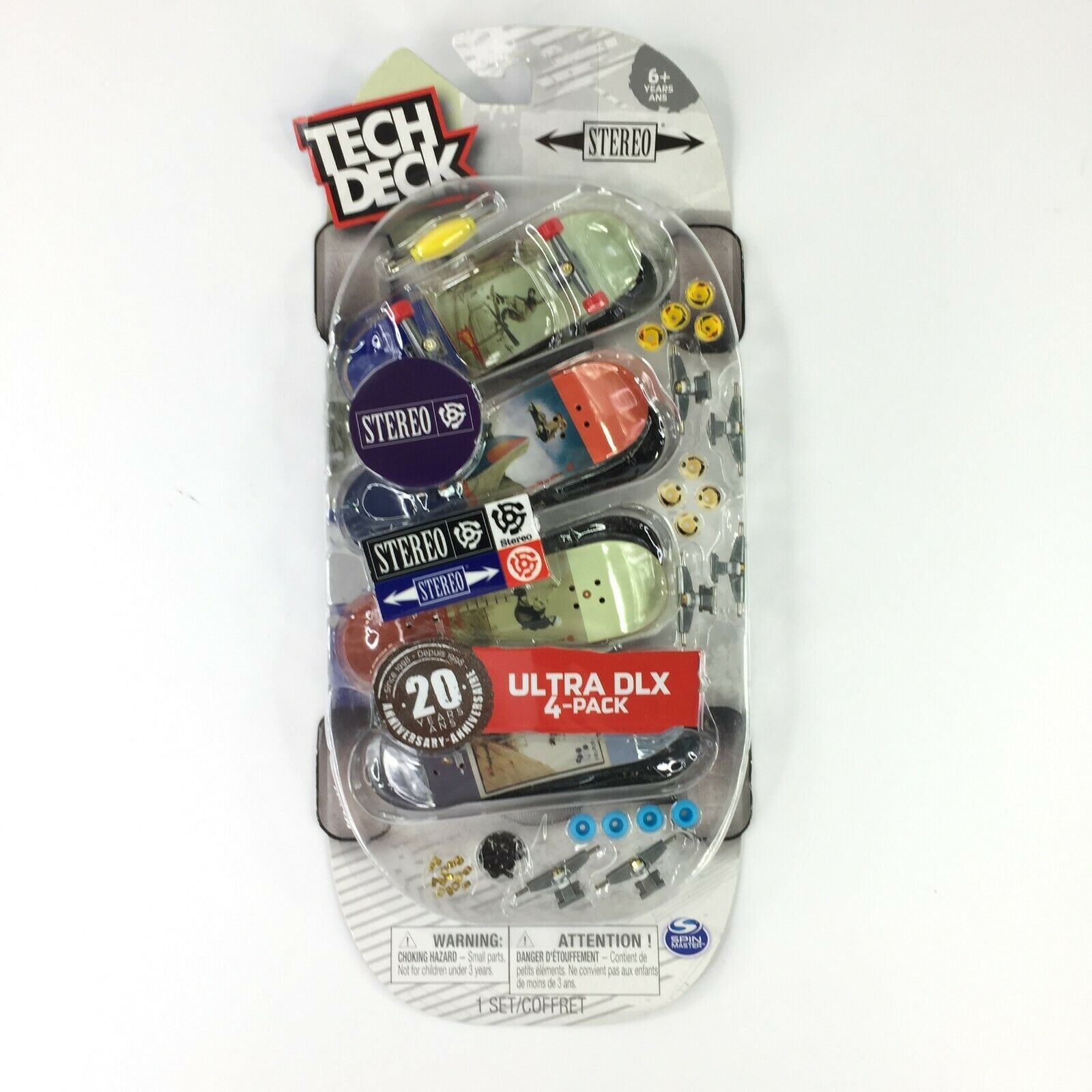 Depositador estéreo Tech Deck Ultra DLX 4PK 96 mm edición especial 20 aniversario