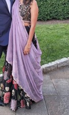 Floral Black Lehenga