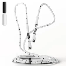  Professional Beaded Jump Rope for Fitness - Elite Skipping Rope for White