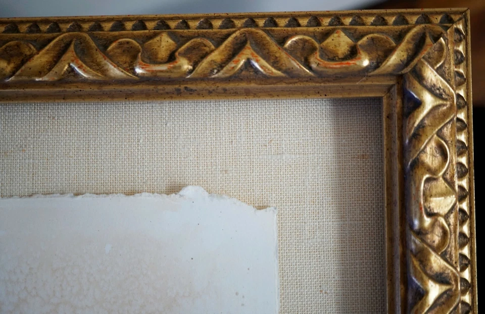 Классический в рамке оригинальный уголь рисунок пары херувимов на B. Embree - Изображение 4 из 4