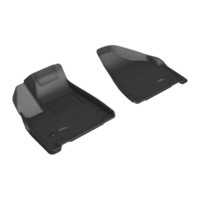 3D 21-24 Fits Chrysler Pacifica Pinnacle Custom Fit Kagu Black 1st Row Floor Mat