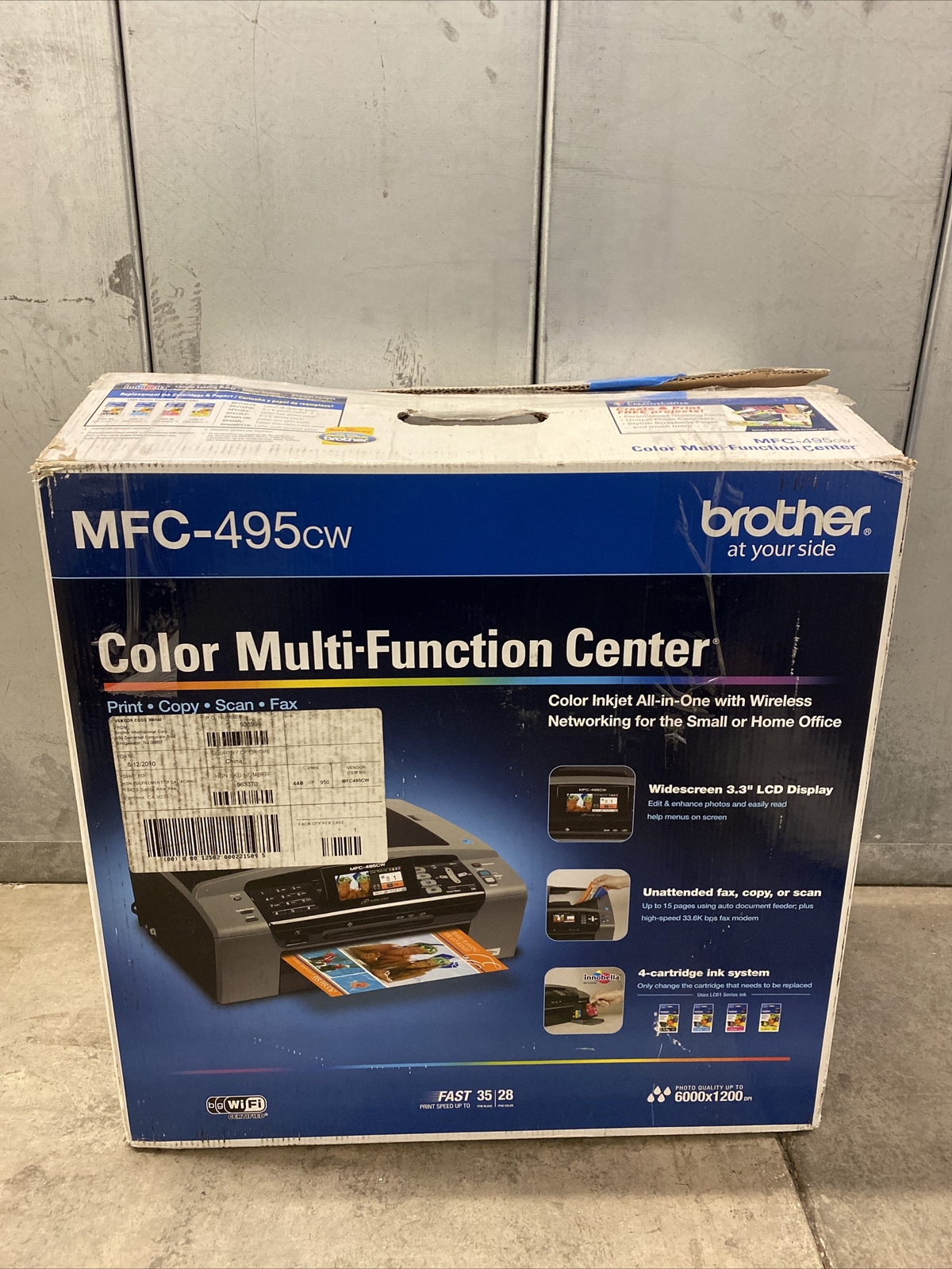 brother 490cw printer