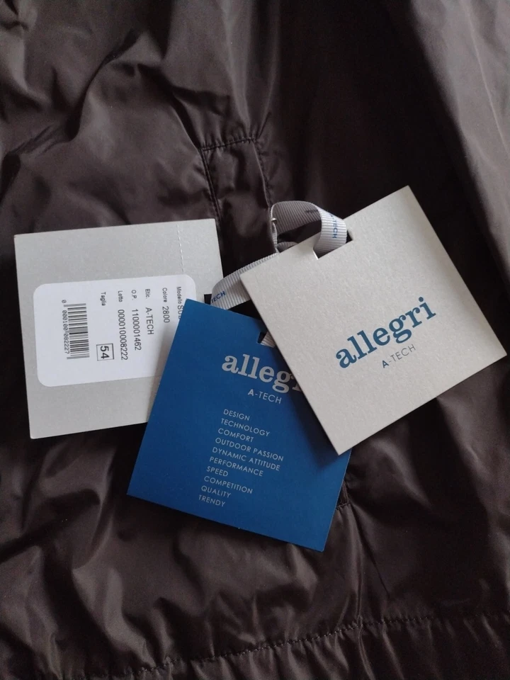 Jaqueta Allegri A-Tech marrom com forro de mostarda tamanho 54 (quebra-vento) - Imagem 4 de 4