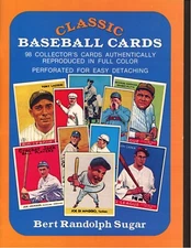 Classic Baseball Cards Book, Bert Randolph Sugar, 1977 