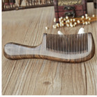 Mens Ebony Sandalwood Comb Hair Brush Fashion Style Barber Wood Teeth Masculine