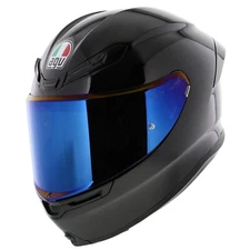 Agv K6 S Gloss Black, Full Face Motorcycle Helmet, New E2206! Fast Shipping!