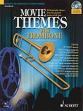 SCHOTT MASTER PLAY-ALONG SERIES MOVIE THEMES FOR TROMBONE MUSIC BOOK/CD NEW SALE