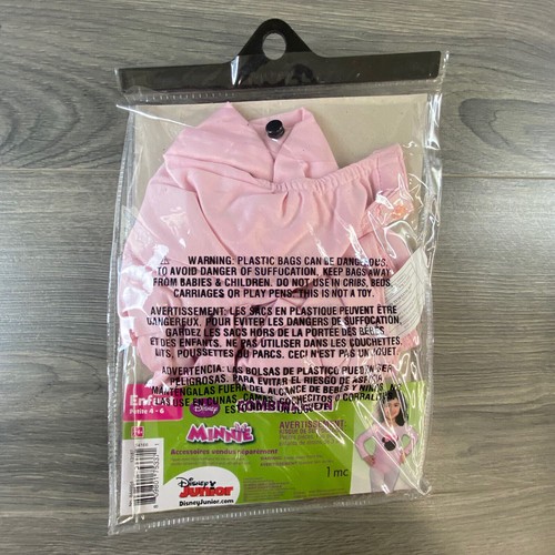Disney Minnie Mouse Bodysuit Child Small 4-6 Dress Up Fun Play - Picture 6 of 8