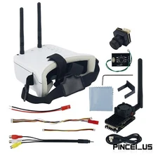 5.8G 2000mW Wireless Video Transmission System 3" FPV Goggles & 1200TVL Camera