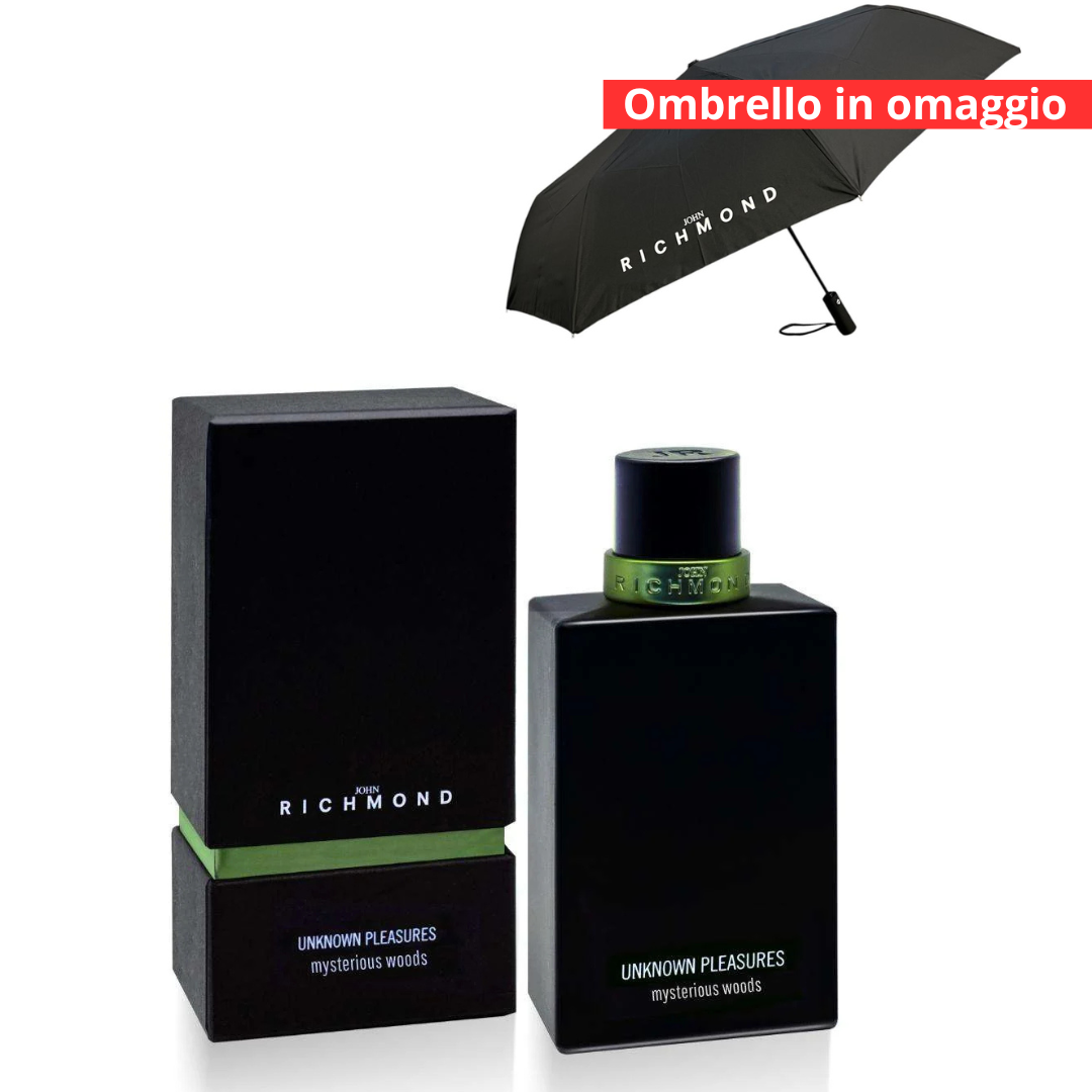 John Richmond Mysterious Woods Eau de Parfum 100ml genderless + ombrello omaggio