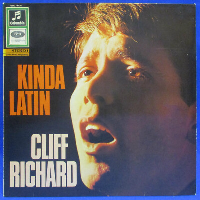 LP CLIFF RICHARD - KINDA LATIN / GERMAN 1st PRESS. WHITE/GOLD COLUMBIA LABEL