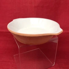 Romertopf Terra Rosa - Reco White Clay 7" Dish Bowl Vintage 1988 Made in USA
