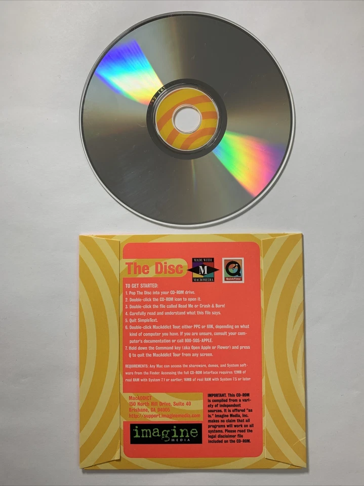Mac OS 8.5 Preview Pack MacAddict Sept 98 Apple Vintage CD collectible Combadge - Image 2 of 2