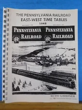 Pennsylvania Railroad East-West Time Tables 1948 Vol #15 Spiral Bound