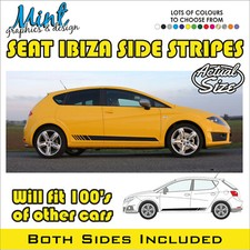 SEAT IBIZA FR SPORTS Side Stripes Decals Stickers Racing Graphics FREE P&P 002