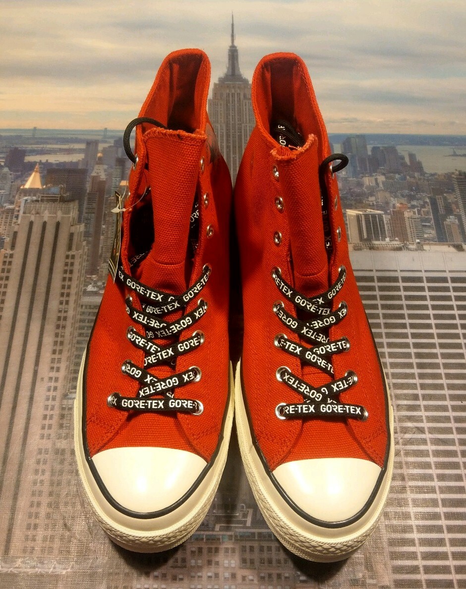 Converse Chuck Taylor 70 High Top Gore-Tex Enamel Red Mens Size 4