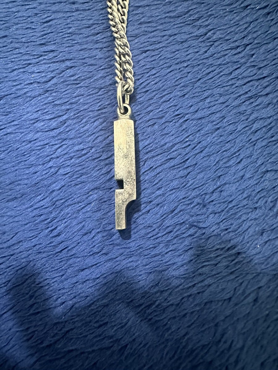 Vtg Silver Tone Koret Whistle Pendant Necklace, 30” | eBay