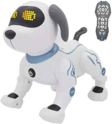 Interaktiver ferngesteuerter Roboter Hundespielzeug Gehen Singen Stunt Welpe für Kinder UK