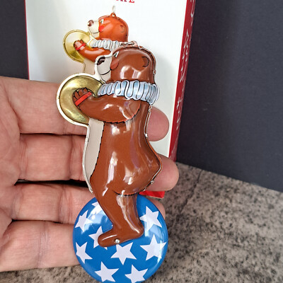Brand New  Hallmark Keepsake Big Top Bear Ornament 2014 Original Retail  $17.95