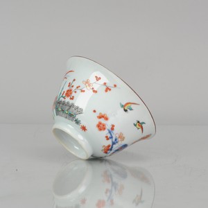 MUSEUM PIECE 18C Kangxi Chinese Porcelain Kakiemon Bowl Birds Flowers[:z...