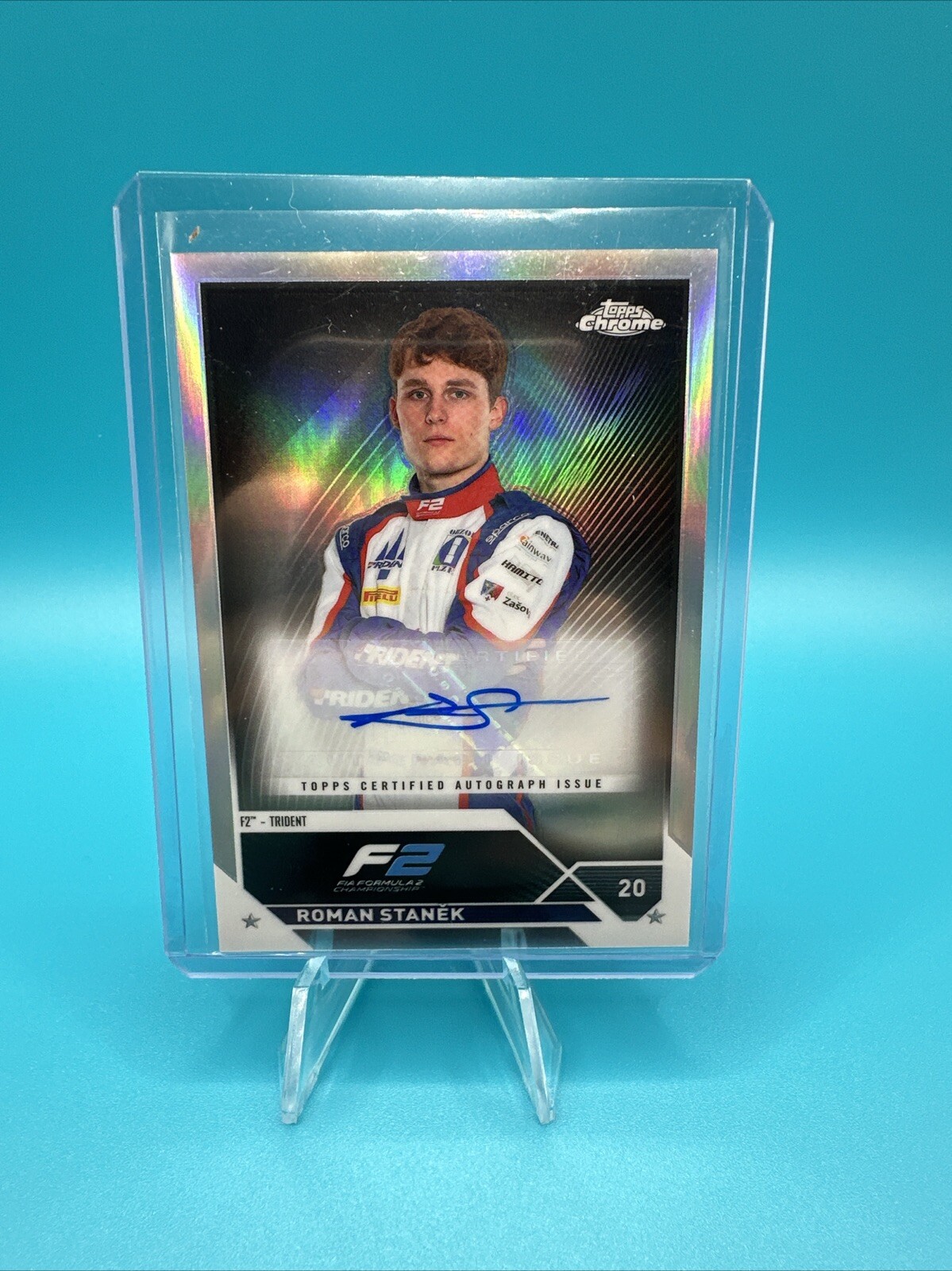 Roman Stanek 2023 Topps Chrome Formula 1 #CACRS Autograph