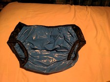 Waterproof Thick Light Blue/Thick Black Plastic Pants/Nappy Covers(33-54)