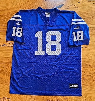 Vintage Puma Mesh Football Jersey #18 Peyton Manning, NFL Colts