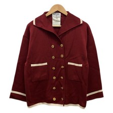 CHANEL 30353/354 Red Cream Women's Cardigan