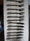 Wallace Grand Baroque Sterling Silver Fish Knives and Forks (Set of SIX).