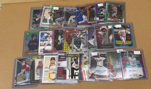 25 Card Lot MLB Baseball Auto Patch Relic RC #d Autographs Numbered Cards Only