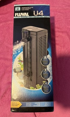 Fluval U4 Underwater Filter 260 GPH Internal for 65 US Gal Aquariums