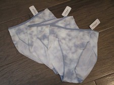 3-PACK SOMA VANISHING EDGE HIGH LEG PANTIES IN BLUE CLOUDS SIZE MEDIUM