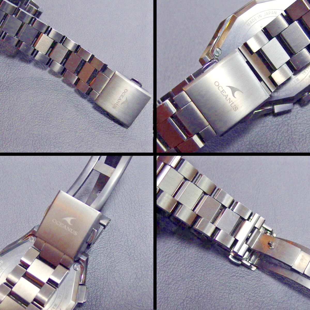 [☆Excellent] CASIO OCEANUS OCW-T5000B-1AJF Titanium Bluetooth Black Radio Solar image 5