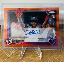 2025 TOPPS CHROME UPDATE DARREN BAKER ROOKIE DEBUT AUTO Orange Refractor /25