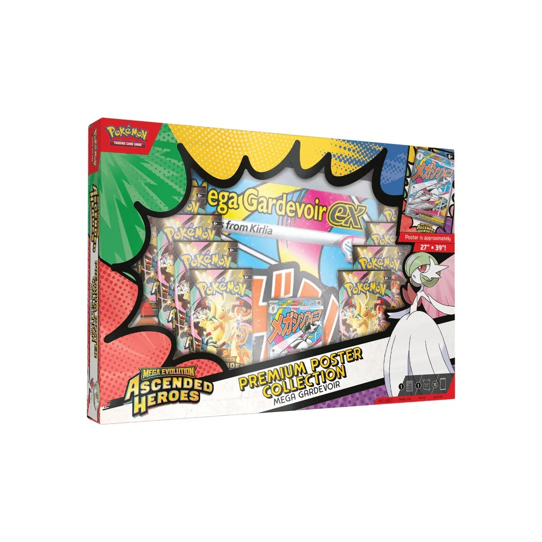 Pokemon Mega Evolution Ascended Heroes Mega Gardevoir Premium Poster Collection