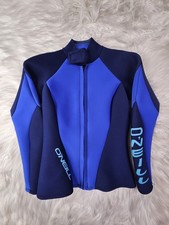 Y2K Vintage O'Neill 2 Tone Blue 2mm wet suit Top Sz W 12