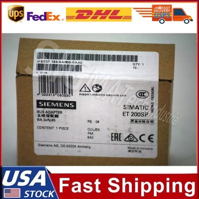 New Siemens 6ES7193-6AR00-0AA0 6ES7 193-6AR00-0AA0 1 Year Warranty Fast Shipping